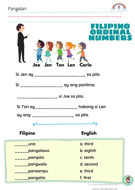 ano tagalog ng mathematics|ORDINAL NUMBER .